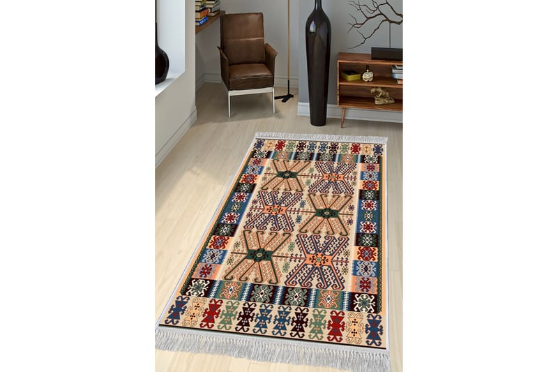 Matte (80x150) Homefesto - Cotton - Flerfarget/Fløyel - Tekstiler - Tepper & Matter - Orientalske tepper