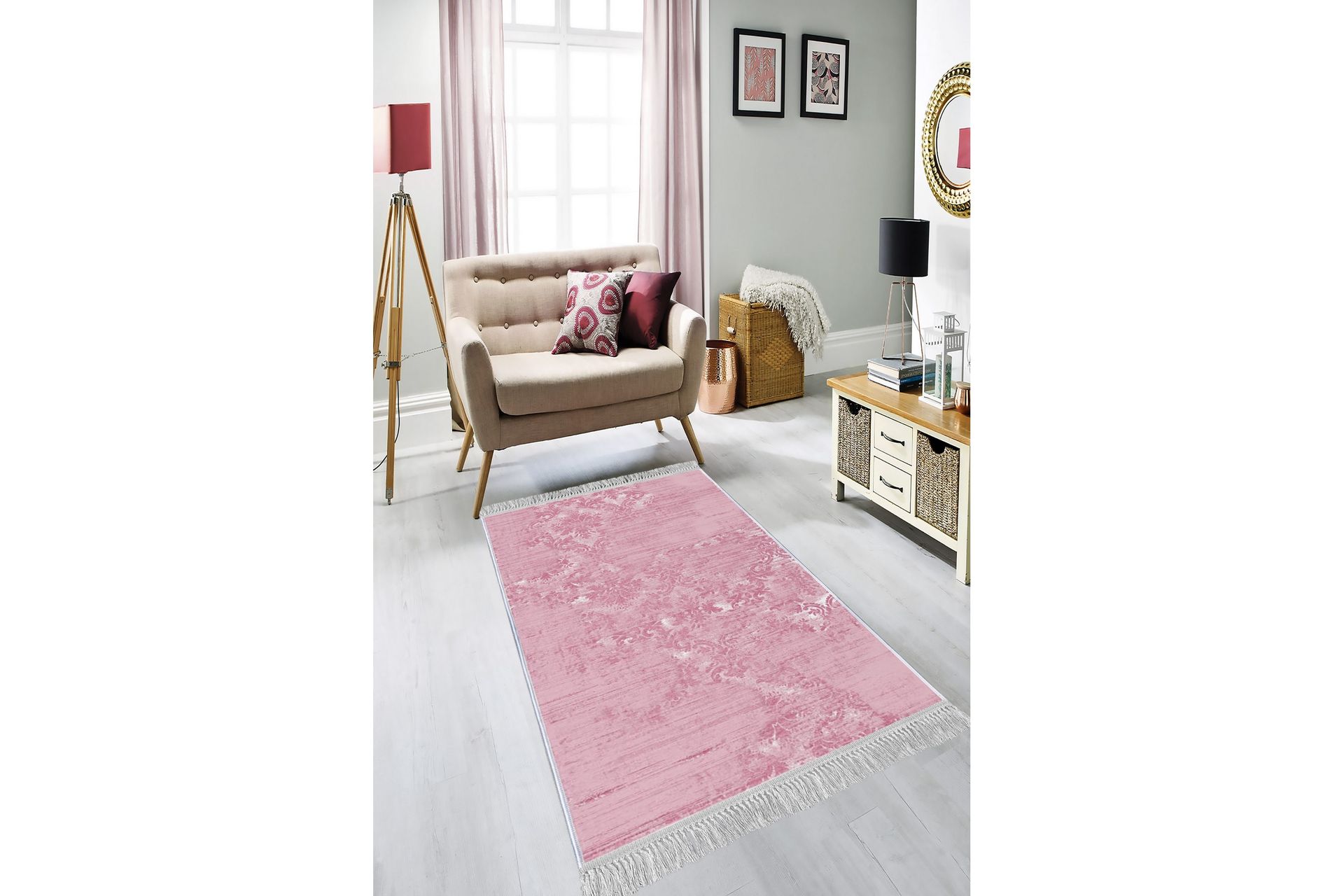 Matte (80x150) Homefesto - Cotton - Flerfarget/Fløyel - Tekstiler - Tepper & Matter - Orientalske tepper