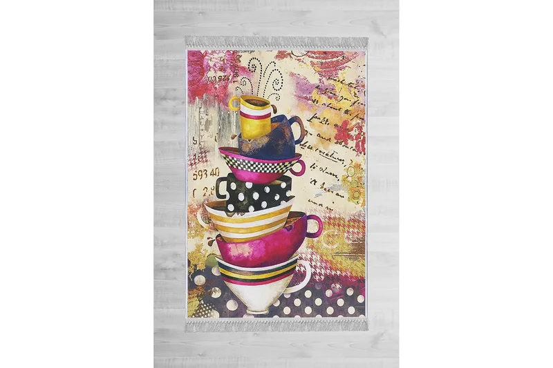 Matte (80x150) Homefesto - Cotton - Flerfarget/Fløyel - Tekstiler - Tepper & Matter - Orientalske tepper