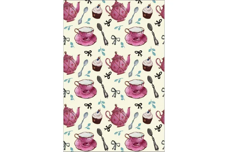 Matte (80x150) Homefesto - Cotton, Flerfarget/Fløyel