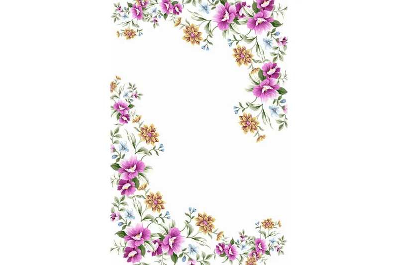 Matte (80x150) Homefesto - Cotton, Flerfarget/Fløyel