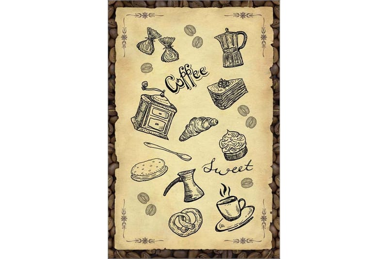 Matte (80x150) Homefesto - Cotton - Flerfarget/Fløyel - Tekstiler - Tepper & Matter - Orientalske tepper