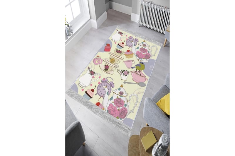 Matte (80x150) Homefesto - Cotton - Flerfarget/Fløyel - Tekstiler - Tepper & Matter - Orientalske tepper