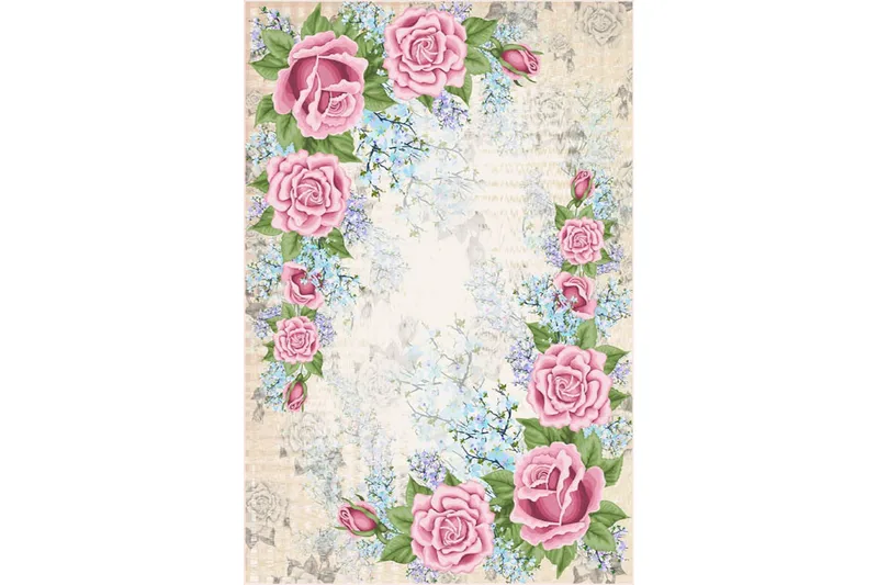 Matte (80x150) Homefesto - Cotton - Flerfarget/Fløyel - Tekstiler - Tepper & Matter - Orientalske tepper