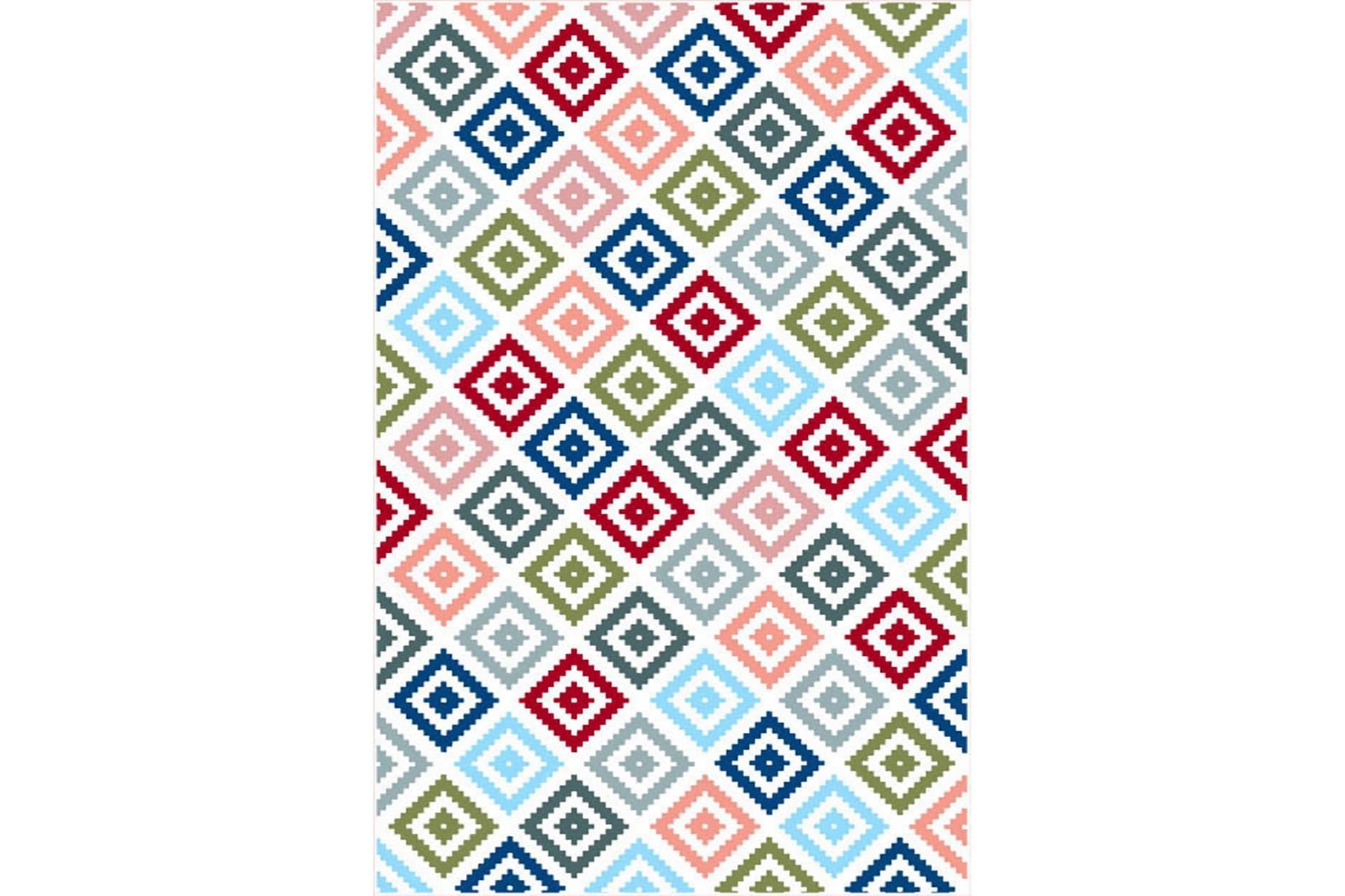Matte (80x200) Homefesto - Cotton - Flerfarget/Fløyel - Tekstiler - Tepper & Matter - Orientalske tepper