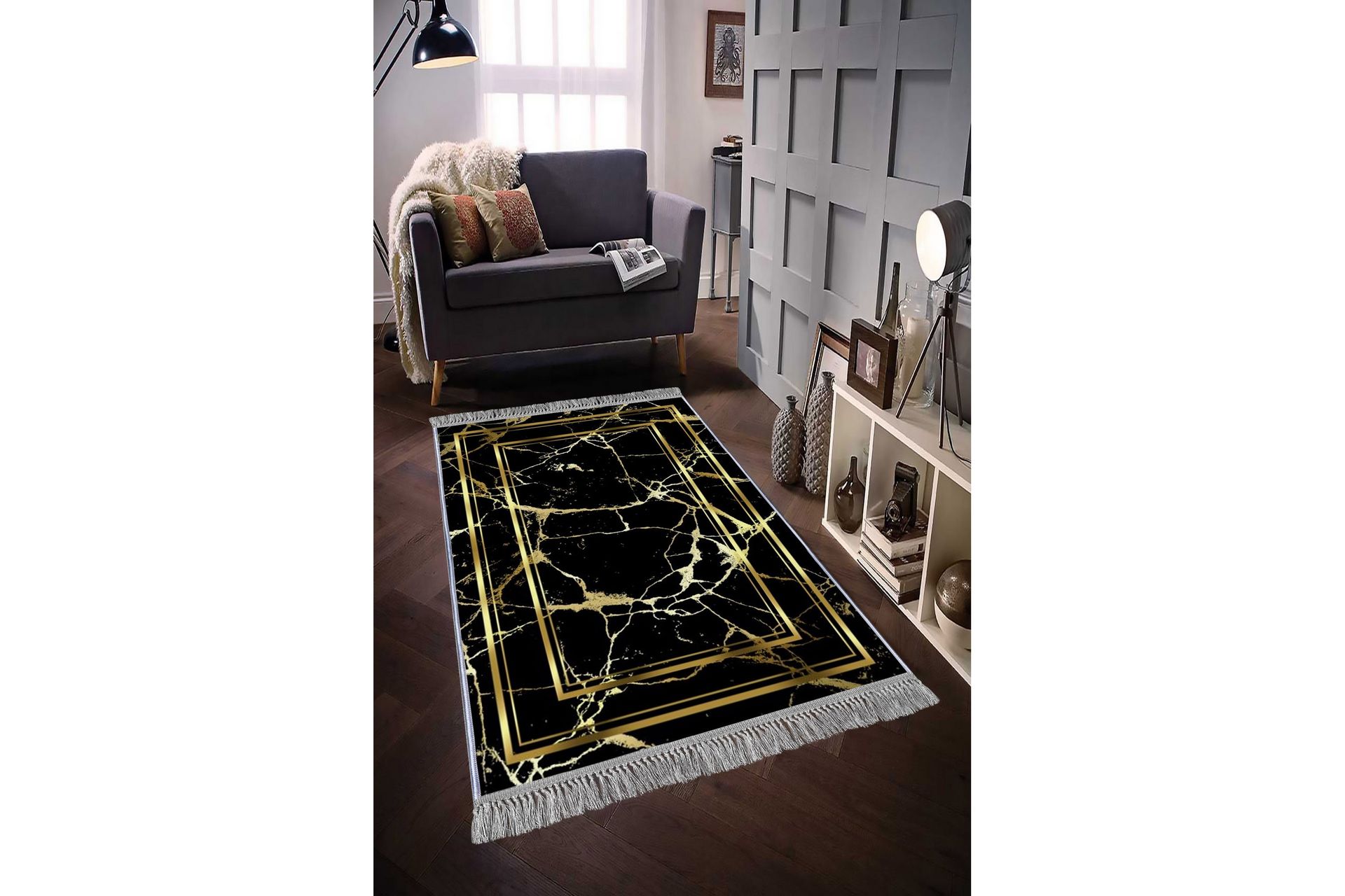 Matte (80x200) Homefesto - Cotton - Flerfarget/Fløyel - Tekstiler - Tepper & Matter - Orientalske tepper