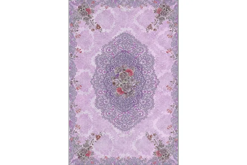 Matte (80x200) Homefesto - Cotton, Flerfarget/Fløyel