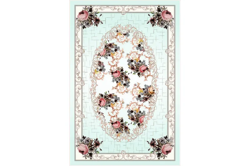 Matte (80x200) Homefesto - Cotton - Flerfarget/Fløyel - Tekstiler - Tepper & Matter - Orientalske tepper