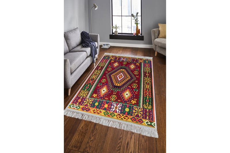 Matte (80x200) Homefesto - Cotton - Flerfarget/Fløyel - Tekstiler - Tepper & Matter - Orientalske tepper