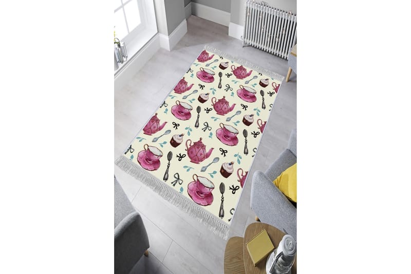 Matte (80x200) Homefesto - Cotton - Flerfarget/Fløyel - Tekstiler - Tepper & Matter - Orientalske tepper
