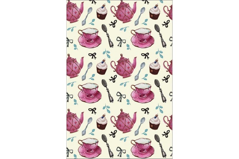 Matte (80x300) Homefesto - Cotton, Flerfarget/Fløyel