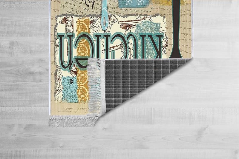 Matte (80x300) Homefesto - Cotton - Flerfarget/Fløyel - Tekstiler - Tepper & Matter - Orientalske tepper