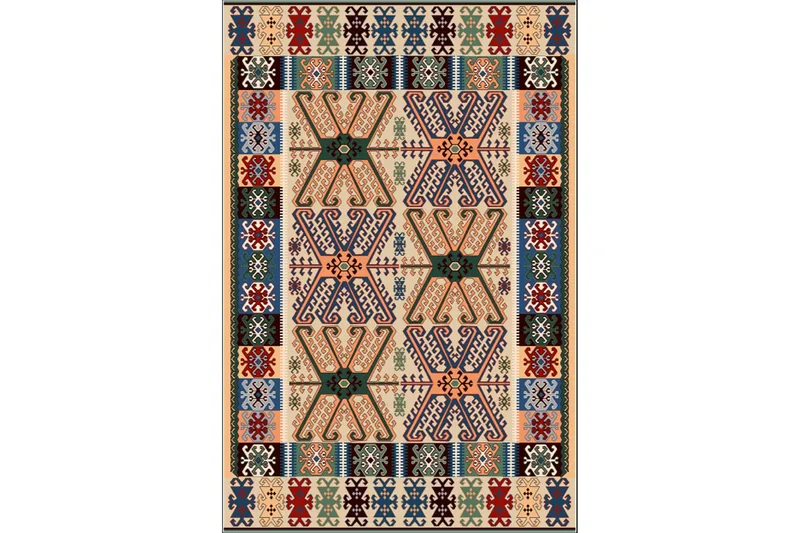 Matte (80x300) Homefesto - Cotton - Flerfarget/Fløyel - Tekstiler - Tepper & Matter - Orientalske tepper