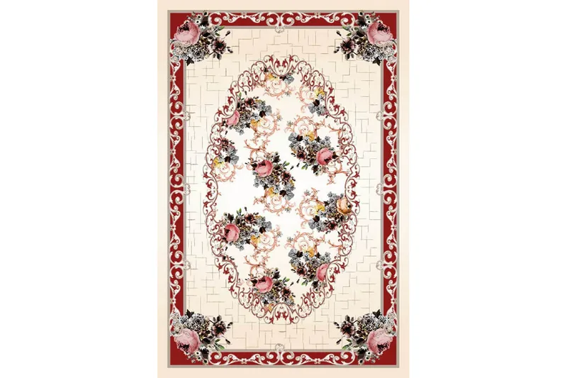 Matte (80x300) Homefesto - Cotton - Flerfarget/Fløyel - Tekstiler - Tepper & Matter - Orientalske tepper