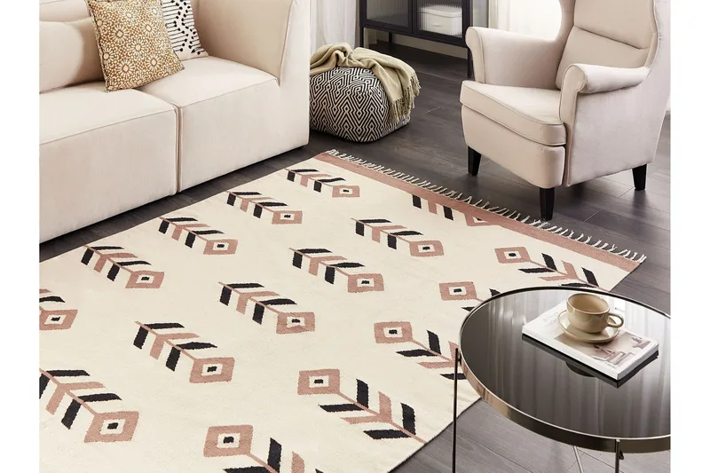 Niavan Kelimteppe 160x230 cm - Beige - Tekstiler - Tepper & Matter - Orientalske tepper - Kelimtepper