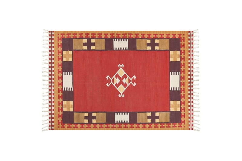 Parakar Kelimteppe 160x230 cm - Rød - Tekstiler - Tepper & Matter - Orientalske tepper - Kelimtepper