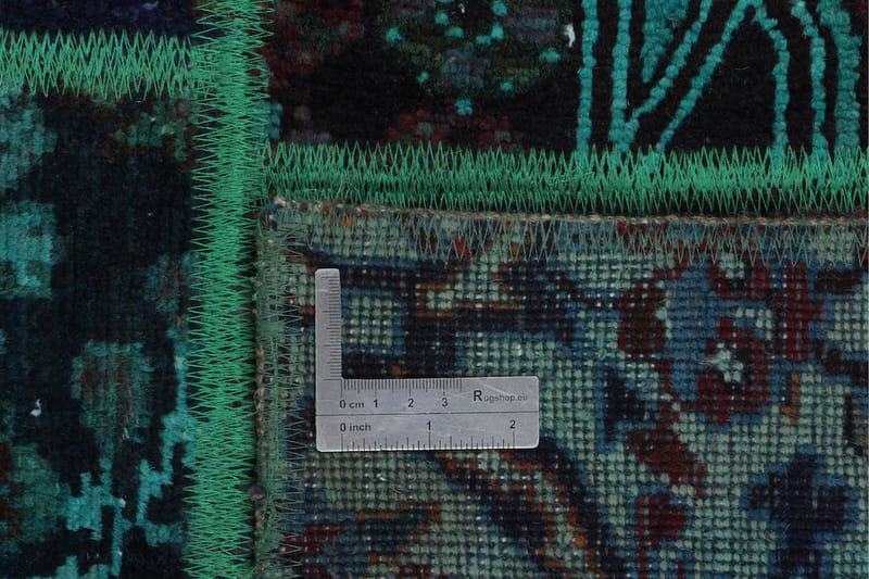 Håndknyttet Lappeteppe Ull/Garn Flerfarget 167x220 cm - Lappetepper - Håndvevde tepper