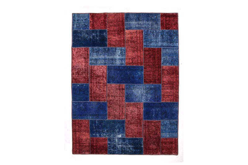 Håndknyttet Lappeteppe Ull/Garn Flerfarget 182x242 cm - Tekstiler - Tepper & Matter - Orientalske tepper - Lappetepper