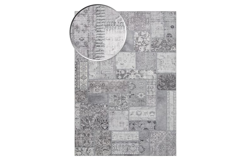 Patchwork Wiltonmatte 160x230 cm Rektangulær - Sølv - Tekstiler - Tepper & Matter - Orientalske tepper - Lappetepper