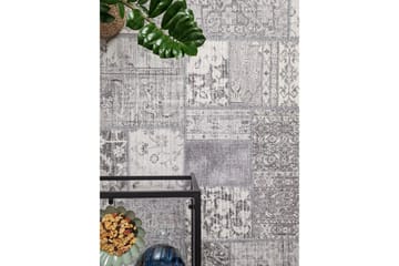Patchwork Wiltonmatte 160x230 cm Rektangulær - Sølv - Tekstiler - Tepper & Matter - Orientalske tepper - Lappetepper
