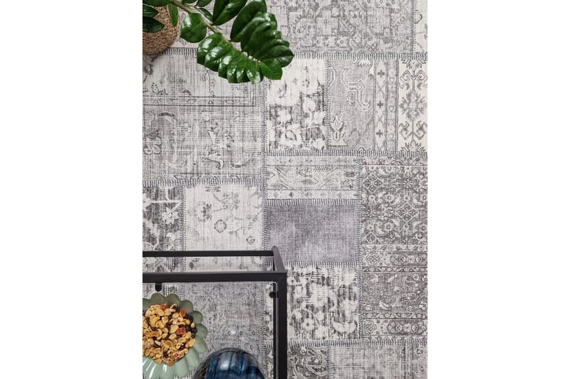 Patchwork Wiltonmatte 160x230 cm Rektangulær - Sølv - Tekstiler - Tepper & Matter - Orientalske tepper - Lappetepper