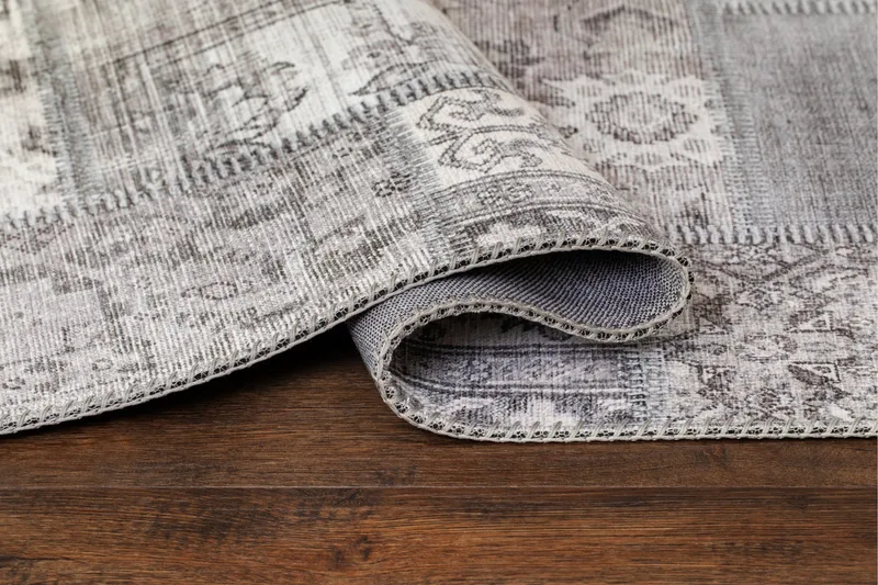 Patchwork Wiltonmatte 160x230 cm Rektangulær - Sølv - Tekstiler - Tepper & Matter - Orientalske tepper - Lappetepper