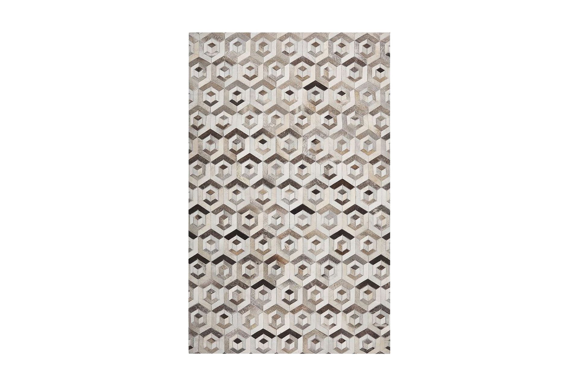 Tavak Matte 140x200 cm - Lær/Beige/Brun