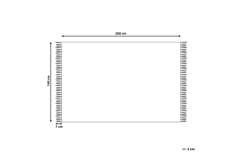 Taronik Kelimteppe 140x200 cm - Rød - Tekstiler - Tepper & Matter - Orientalske tepper - Kelimtepper