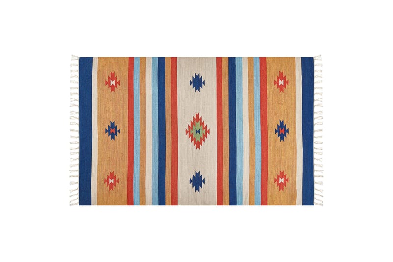Taronik Kelimteppe 140x200 cm - Rød - Tekstiler - Tepper & Matter - Orientalske tepper - Kelimtepper
