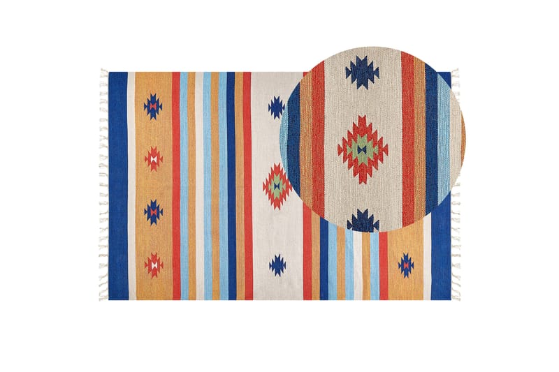 Taronik Kelimteppe 200x300 cm - Rød - Tekstiler - Tepper & Matter - Orientalske tepper - Kelimtepper