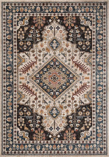 Teppe Yelvi 133x190 cm - blå/beige - Tekstiler - Tepper & Matter - Orientalske tepper
