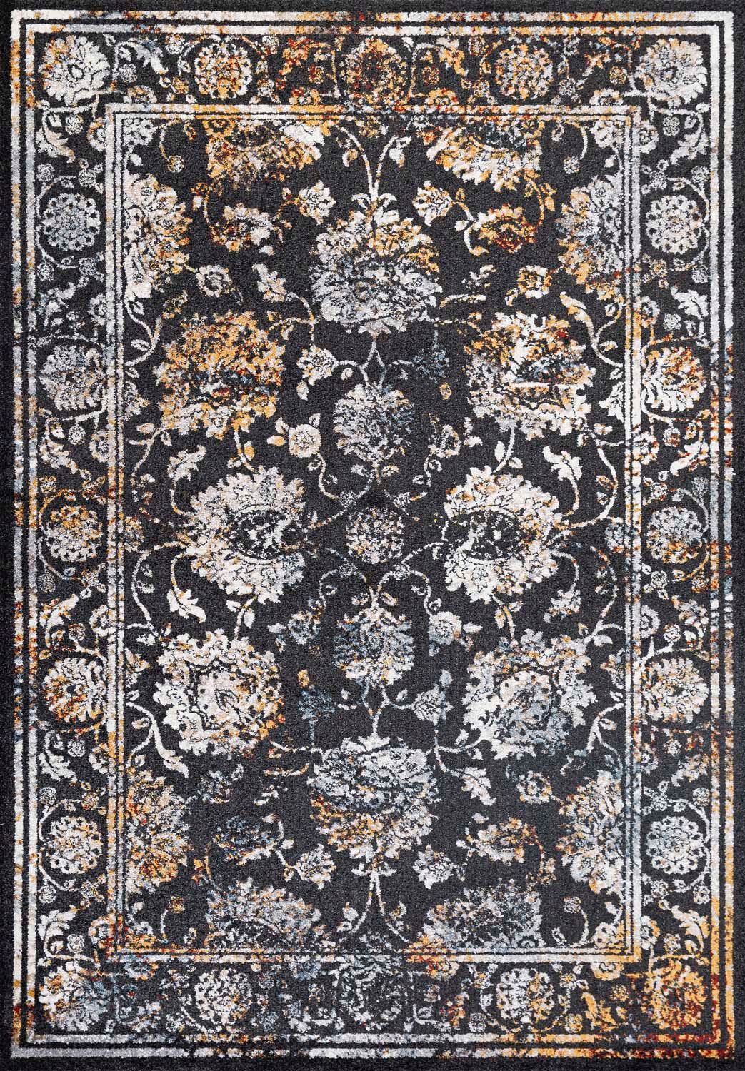 Teppe Yelvi 133x190 cm - Svart/Beige