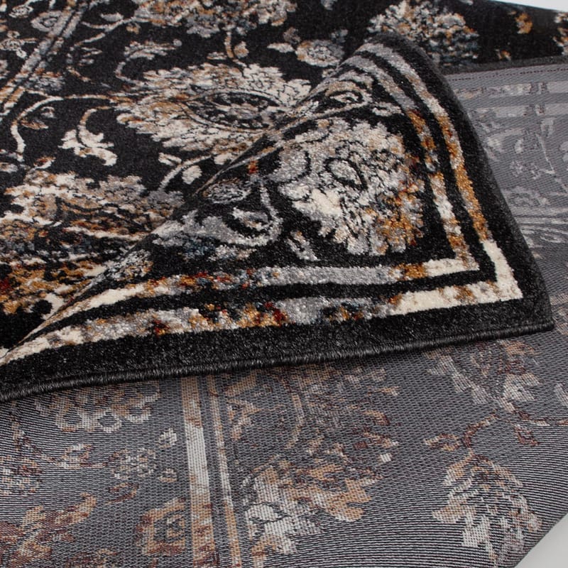 Teppe Yelvi 133x190 cm - Svart/Beige - Tekstiler - Tepper & Matter - Orientalske tepper - Persisk matte