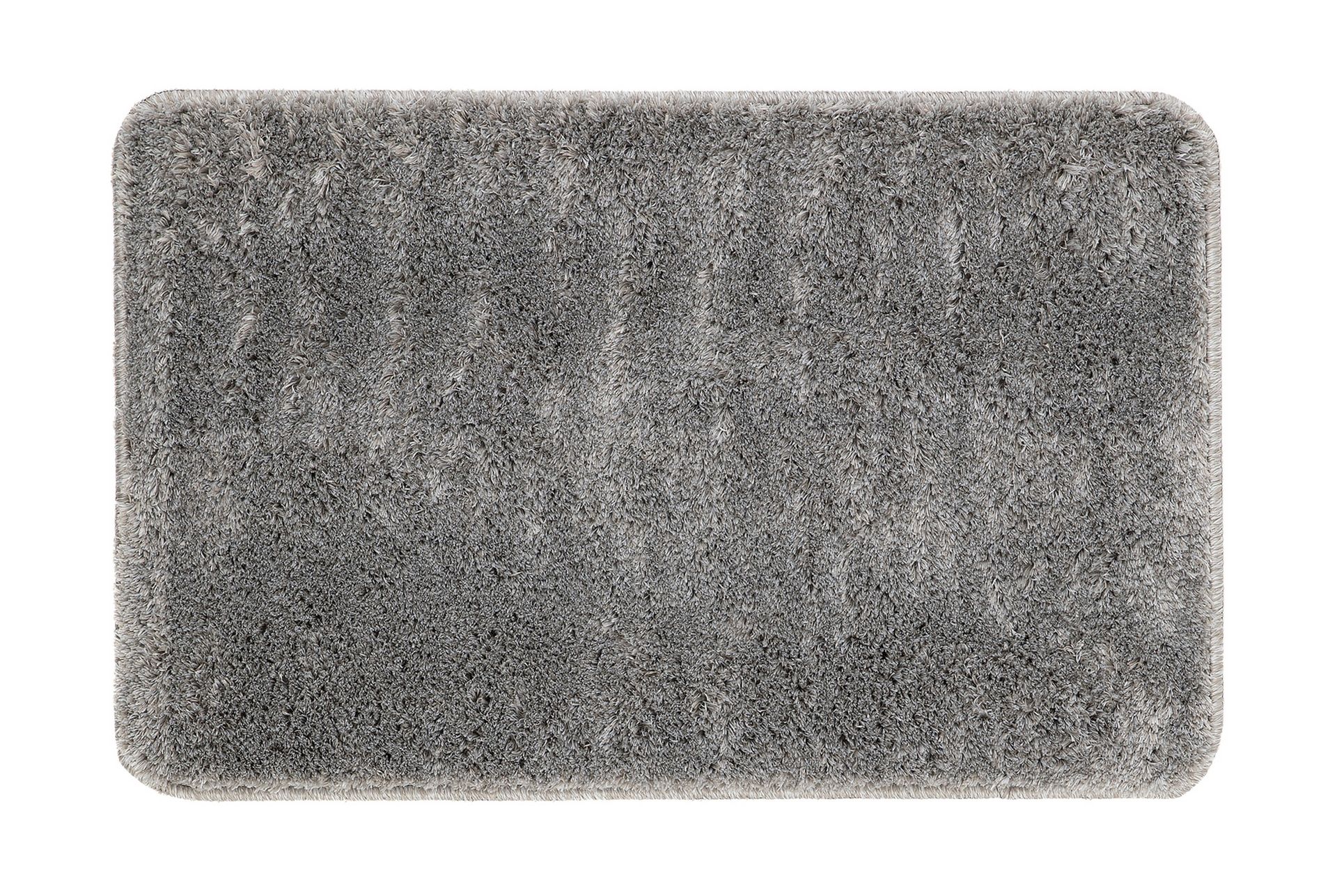 Plain Baderomsteppe 50x80 cm Rektangulær - Grå - Tekstiler - Tepper & Matter - Baderomsmatte