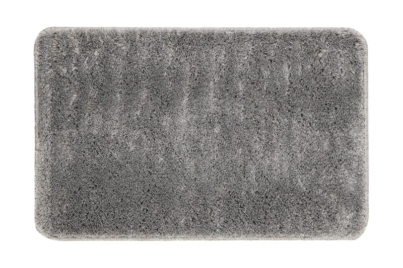 Plain Baderomsteppe 67x110 cm Oval - Grå - Tekstiler - Tepper & Matter - Baderomsmatte