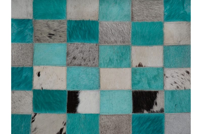 Daleisa Matte 140x200 cm Lær - Blå - Tekstiler - Tepper & Matter - Skinn & pelstepper