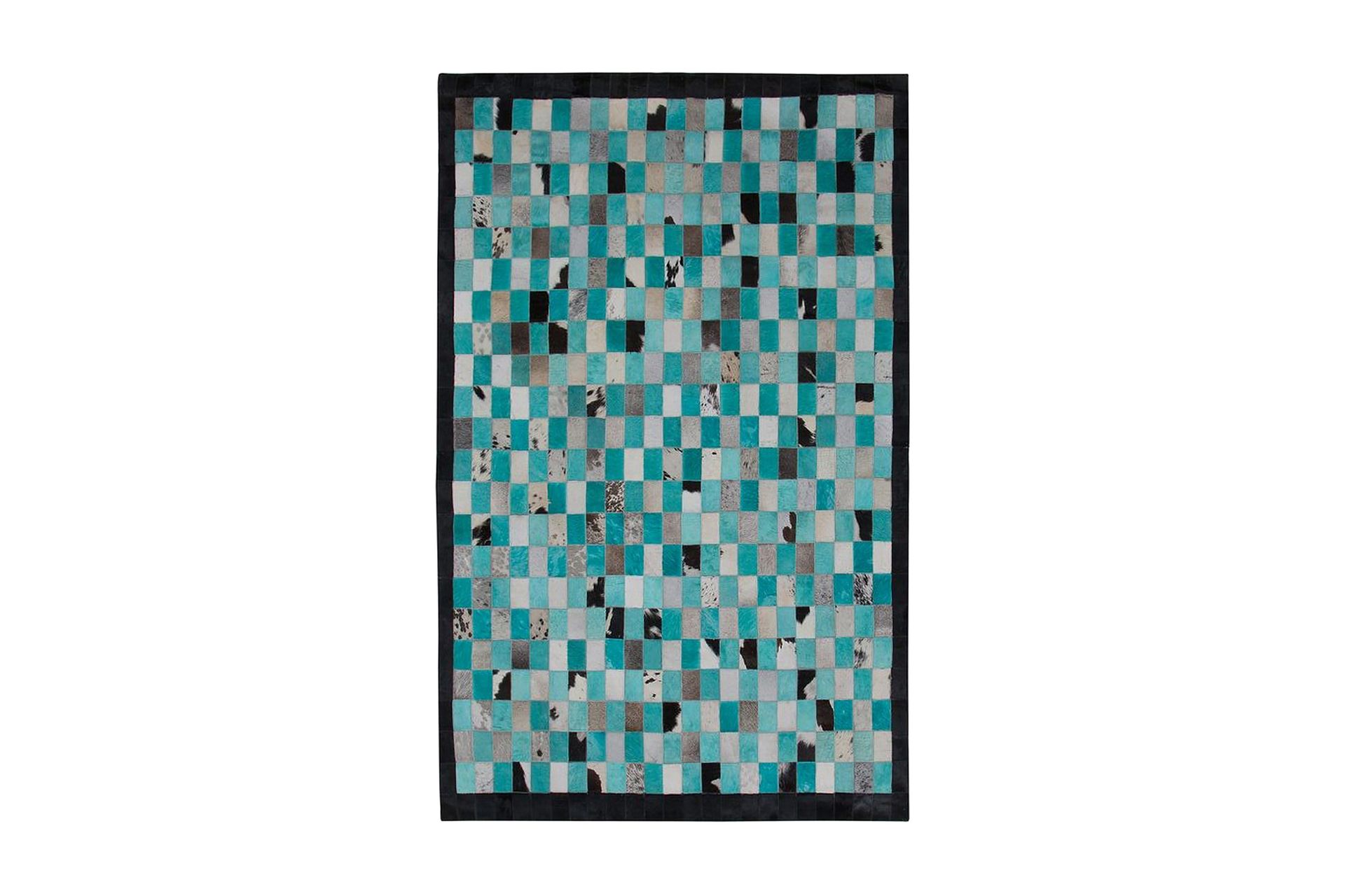Daleisa Matte 140x200 cm Lær - Blå