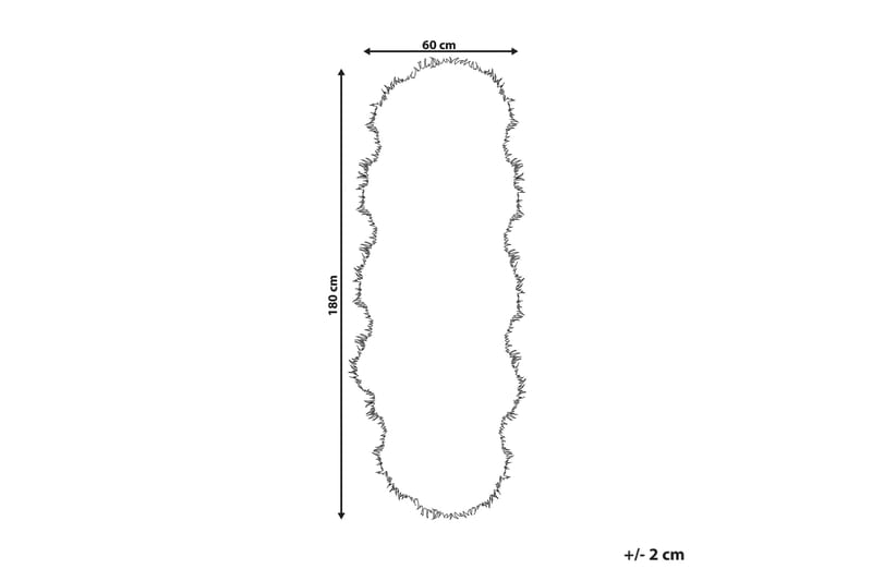 Mamungari Saueskinn 60x180 cm - Beige - Tekstiler - Tepper & Matter - Skinn & pelstepper - Saueskinn