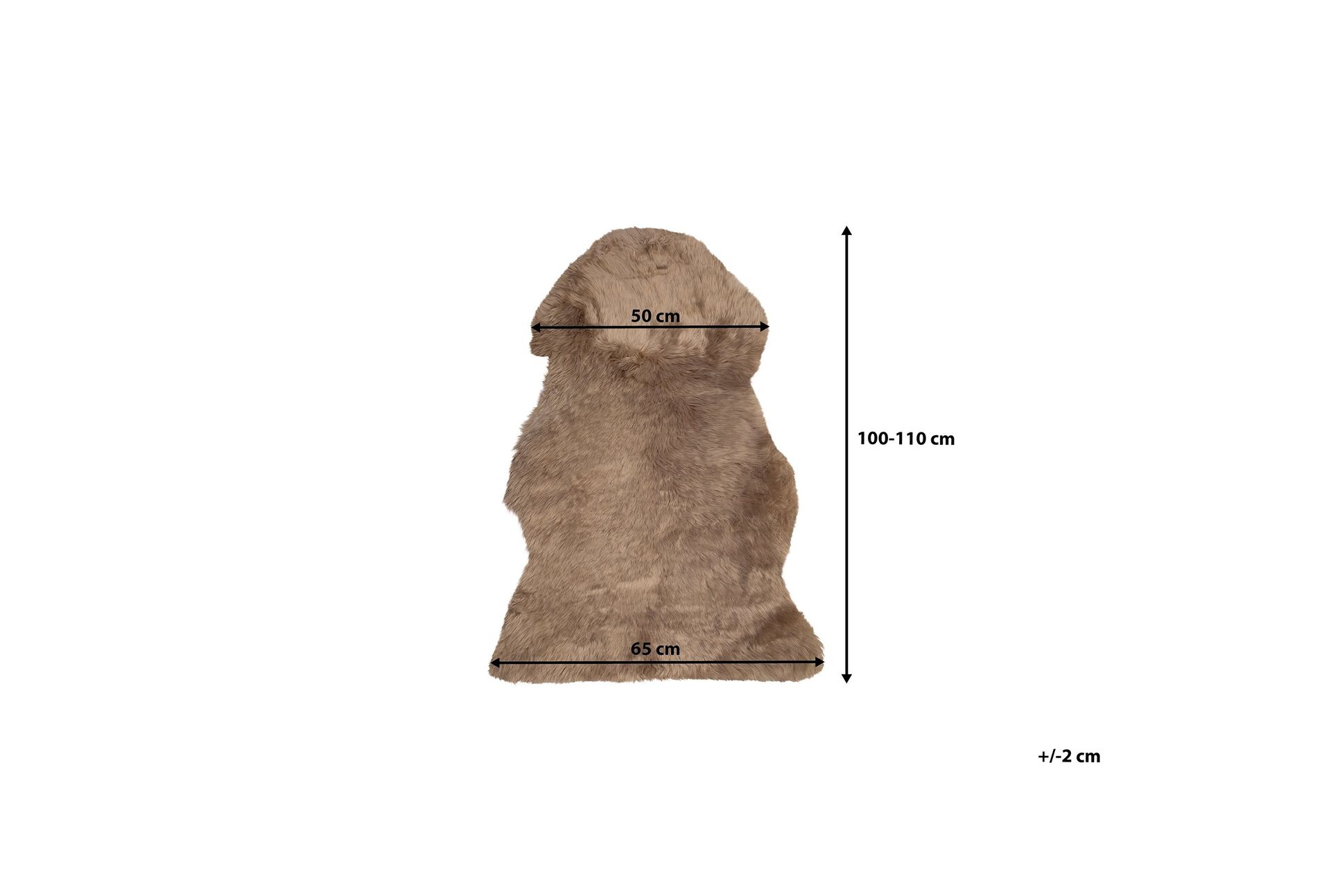Uluru Saueskinn 65x110 cm - Brun - Tekstiler - Tepper & Matter - Skinn & pelstepper - Saueskinn