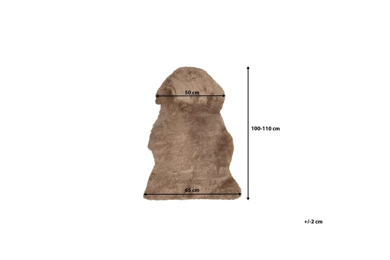 Uluru Saueskinn 65x110 cm - Brun - Tekstiler - Tepper & Matter - Skinn & pelstepper - Saueskinn
