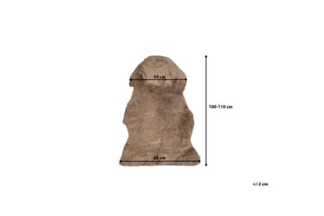 Uluru Saueskinn 65x110 cm - Brun - Tekstiler - Tepper & Matter - Skinn & pelstepper