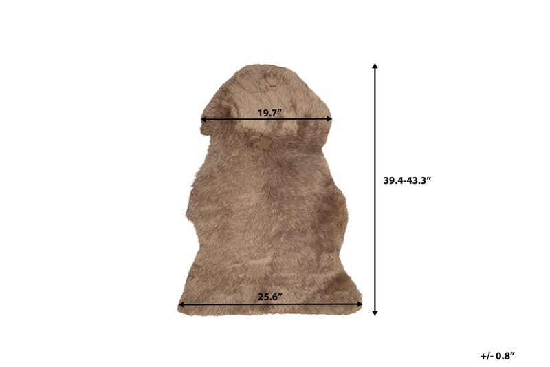 Uluru Saueskinn 65x110 cm - Brun - Saueskinn - Skinn & pelstepper