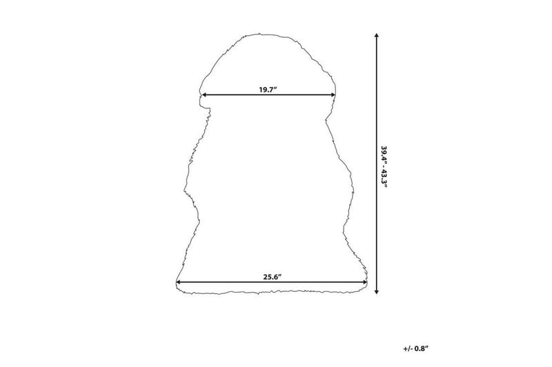 Uluru Saueskinn 65x110 cm - Lilla - Tekstiler - Tepper & Matter - Skinn & pelstepper - Saueskinn