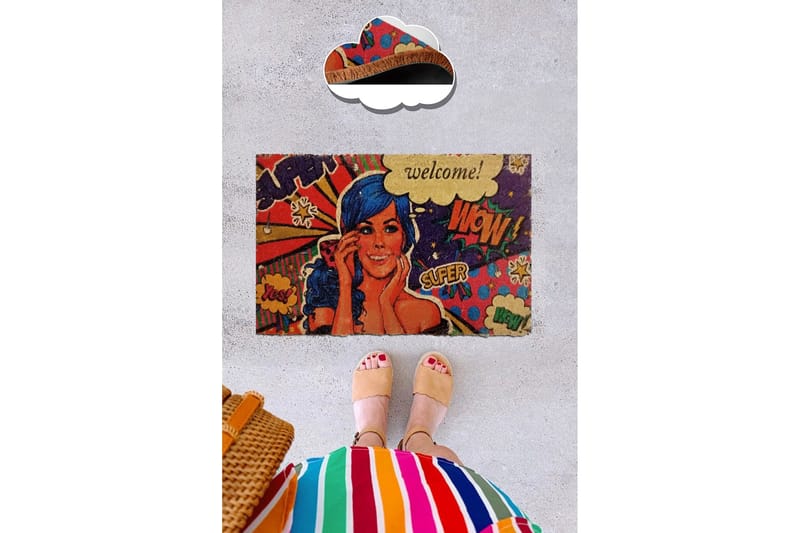 Chilai Dørmatte 40x60 cm - PVC/Multifarget - Tekstiler - Tepper & Matter - Hall matte