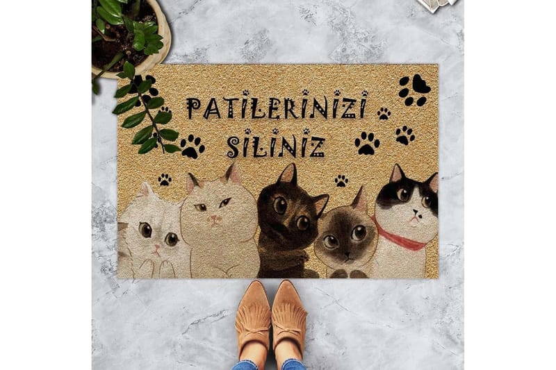 Chilai Dørmatte 45x70 cm - PVC/Multifarget - Tekstiler - Tepper & Matter - Hall matte