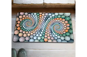 Chilai Dørmatte 45x70 cm - PVC/Multifarget - Tekstiler - Tepper & Matter - Små tepper