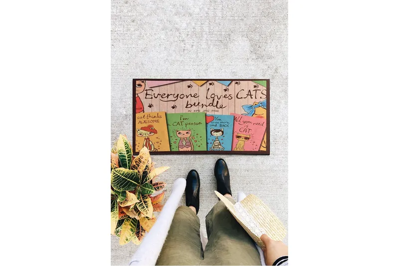 Dørmatte Bunt - Flerfarget - Tekstiler - Tepper & Matter - Hall matte