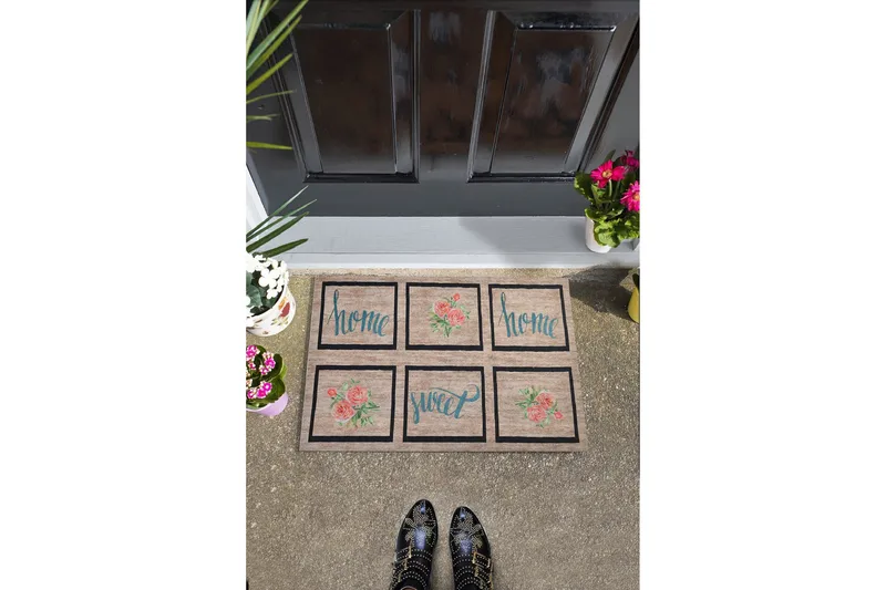 Dørmatte Rose Hjem - Flerfarget - Tekstiler - Tepper & Matter - Hall matte