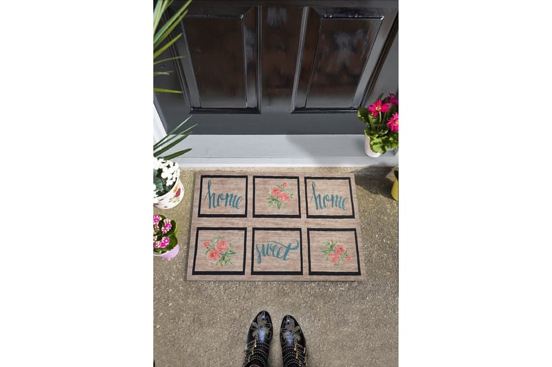 Dørmatte Rose Hjem - Flerfarget - Tekstiler - Tepper & Matter - Hall matte