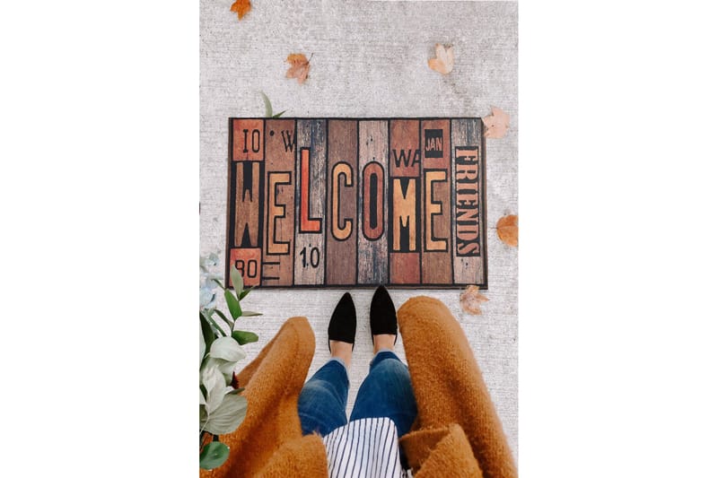 Dørmatte Venner - Flerfarget - Tekstiler - Tepper & Matter - Hall matte